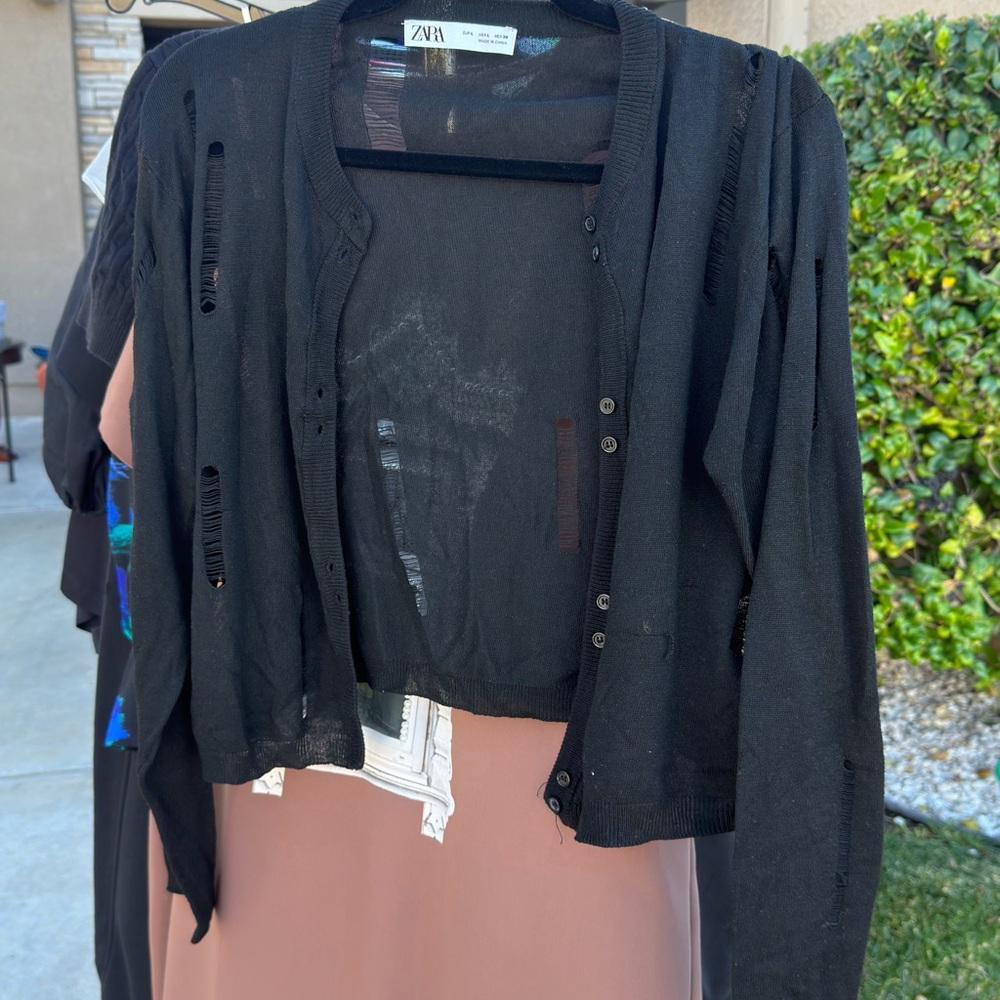 Zara Black Knit Sweater